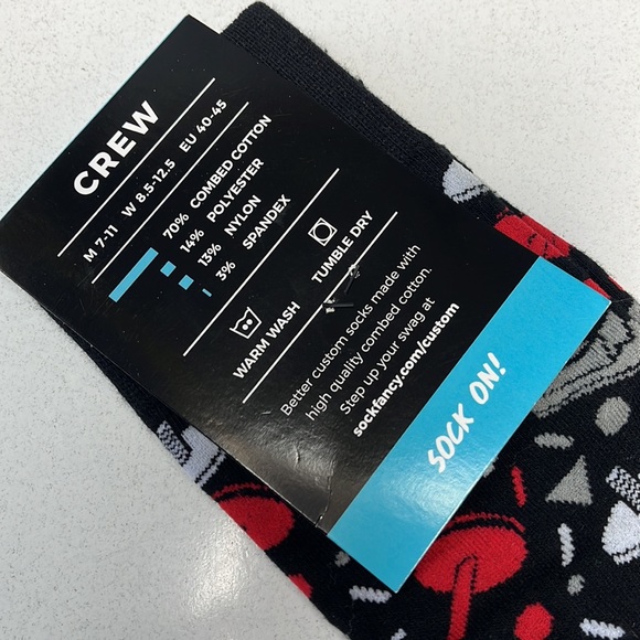 NWT Custom by Sock Fancy click Bond Crew M (7-11) - Picture 4 of 7